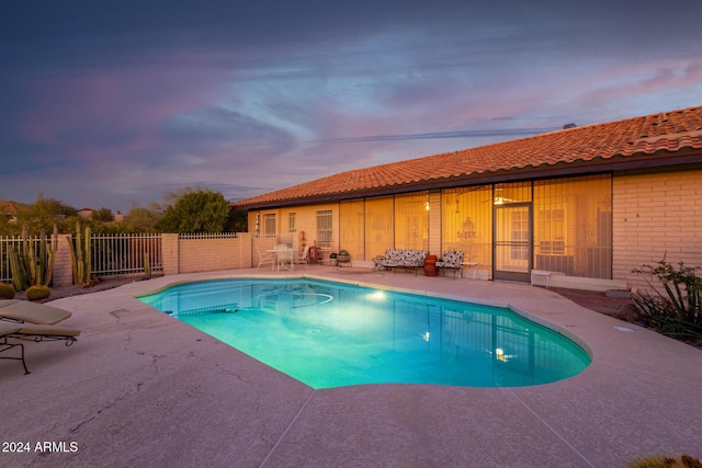 36444 N Stardust Ln, Carefree, AZ 85377 - view of swimming pool featuring a patio area and fence