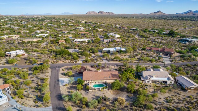 36444 N Stardust Ln, Carefree, AZ 85377 - aerial view of mountains and a pool