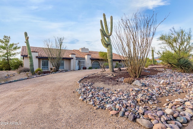 view of front of home featuring a garage