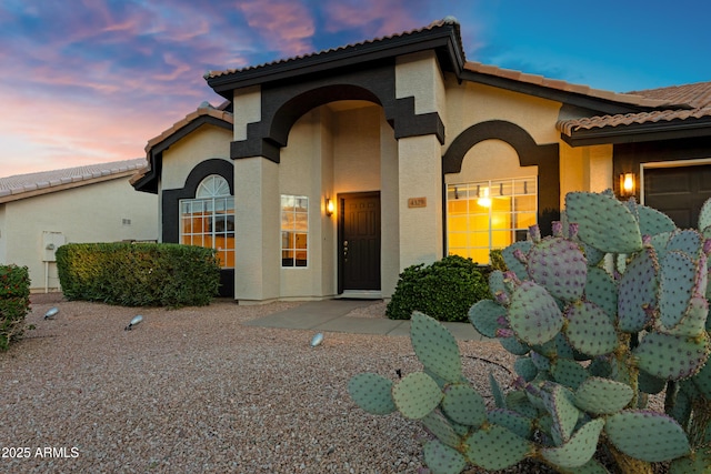 4329 W Electra Ln, Glendale, AZ 85310 - mediterranean / spanish-style house featuring stucco siding and a tile roof
