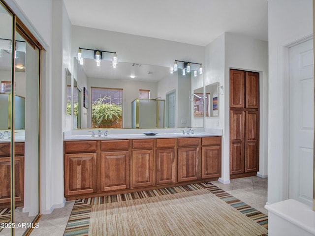40814 N Majesty Ct, Anthem, AZ 85086 - bathroom featuring tile patterned floors and double vanity