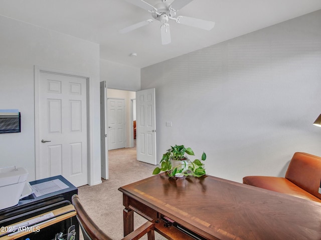 40814 N Majesty Ct, Anthem, AZ 85086 - office area featuring light carpet and ceiling fan
