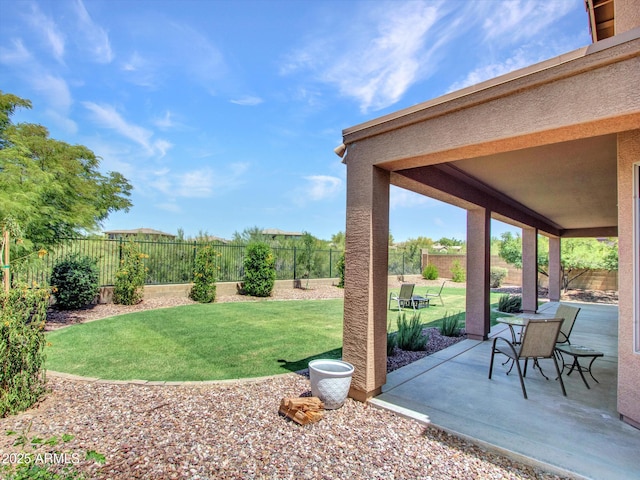 40814 N Majesty Ct, Anthem, AZ 85086 - fenced backyard featuring a patio area