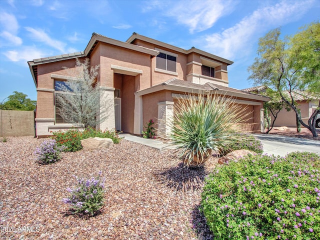 40814 N Majesty Ct, Anthem, AZ 85086 - view of front of property with concrete driveway, stucco siding, and an attached garage