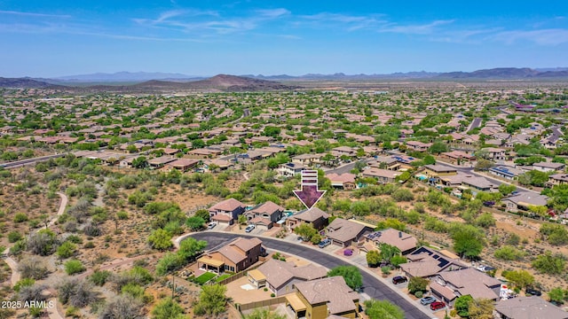 40814 N Majesty Ct, Anthem, AZ 85086 - aerial view of residential area with a mountain backdrop