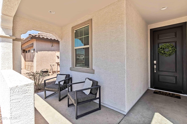 19958 W Turney Ave, Litchfield Park, AZ 85340 - entrance to property featuring stucco siding