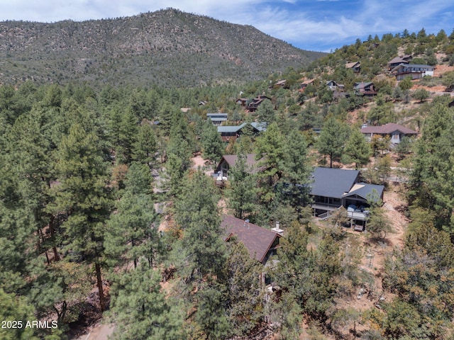 4567 N Juniper Ln, Pine, AZ 85544 - view of property location with a forest and mountains