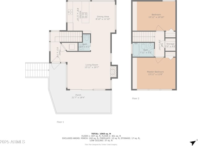 4567 N Juniper Ln, Pine, AZ 85544 - floor plan / room layout