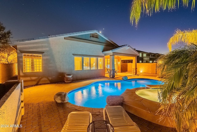 view of pool with a patio area