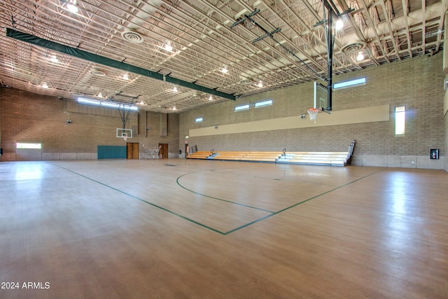 view of basketball court