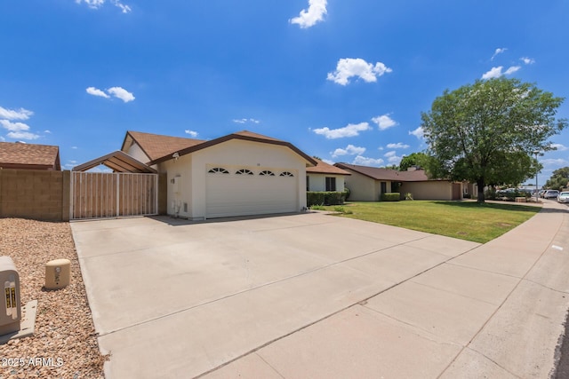 19 W Wickieup Ln, Phoenix, AZ 85027 - ranch-style home with stucco siding, an attached garage, and concrete driveway