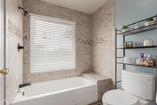 19 W Wickieup Ln, Phoenix, AZ 85027 - bathroom with a bathtub, toilet, and a shower