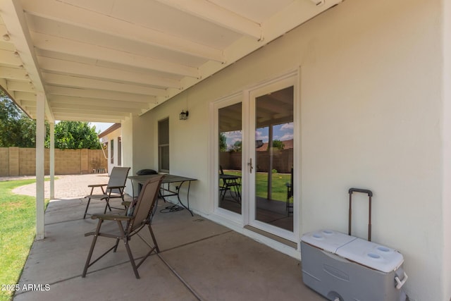 19 W Wickieup Ln, Phoenix, AZ 85027 - view of patio / terrace with french doors