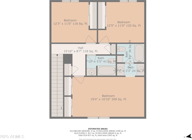 2826 E Tracy Ln Unit 3, Phoenix, AZ 85032 - room layout