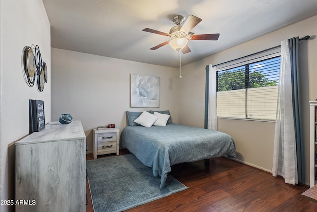 3534 N 106th Ln, Avondale, AZ 85392 - bedroom featuring wood finished floors and ceiling fan