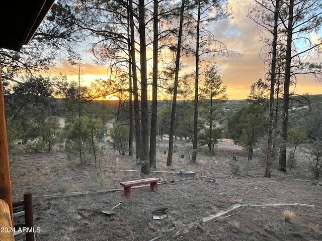 view of nature at dusk