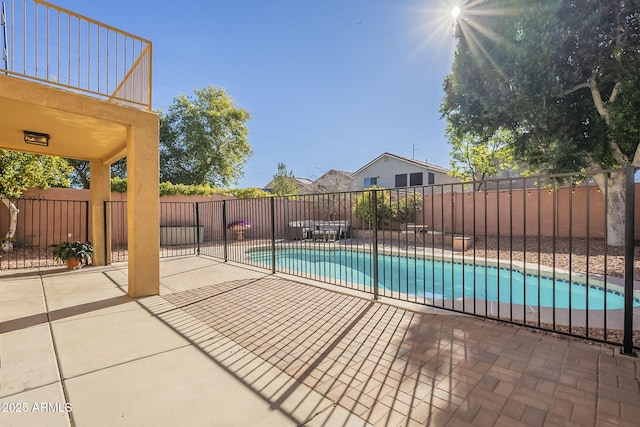 view of pool with a patio