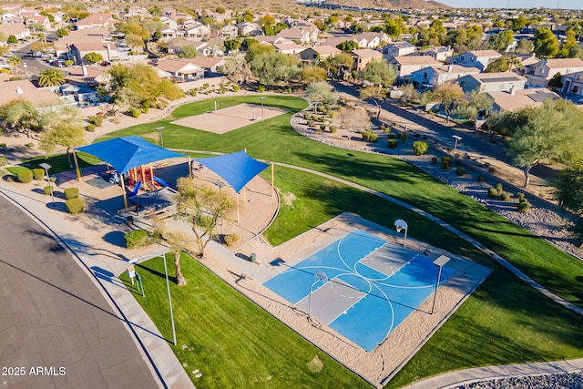 birds eye view of property