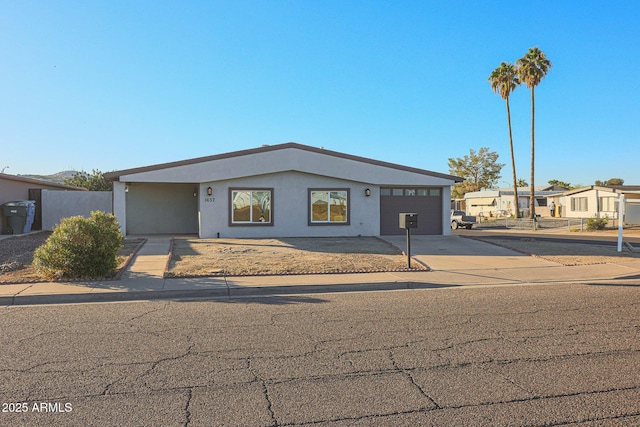 view of front of house featuring a garage