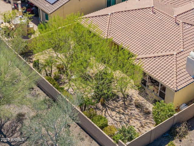 view from above of property
