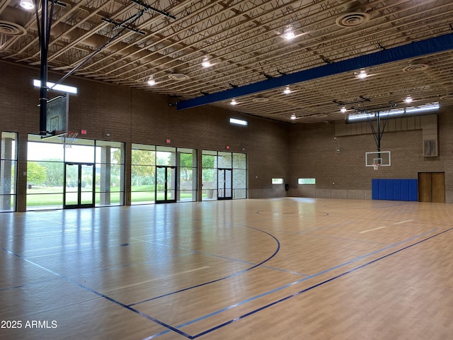 view of sport court featuring community basketball court