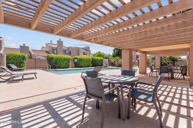 2313 S Grandview Ave, Tempe, AZ 85282 - view of patio / terrace featuring outdoor dining space and a pergola