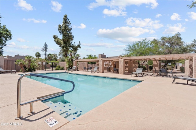 2313 S Grandview Ave, Tempe, AZ 85282 - community pool with a patio area and a pergola