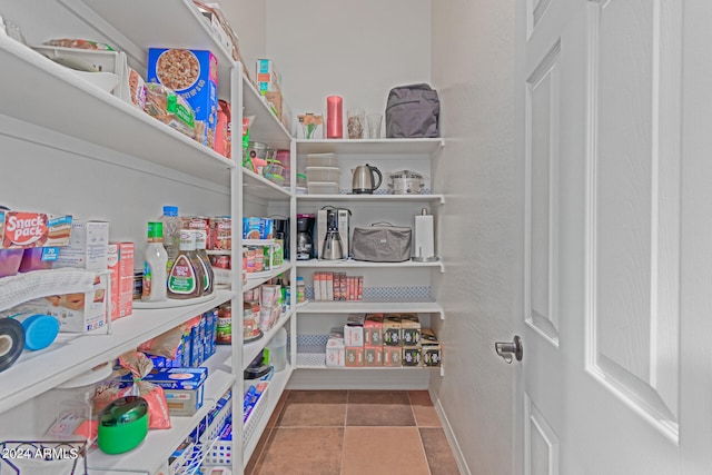 view of pantry