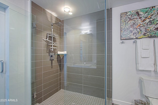 200 W Portland St Unit 1024, Phoenix, AZ 85003 - bathroom with toilet and a stall shower