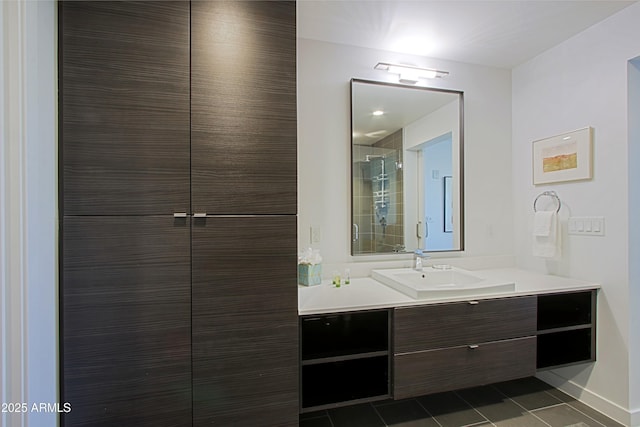 200 W Portland St Unit 1024, Phoenix, AZ 85003 - full bath featuring tile patterned floors, vanity, and a shower