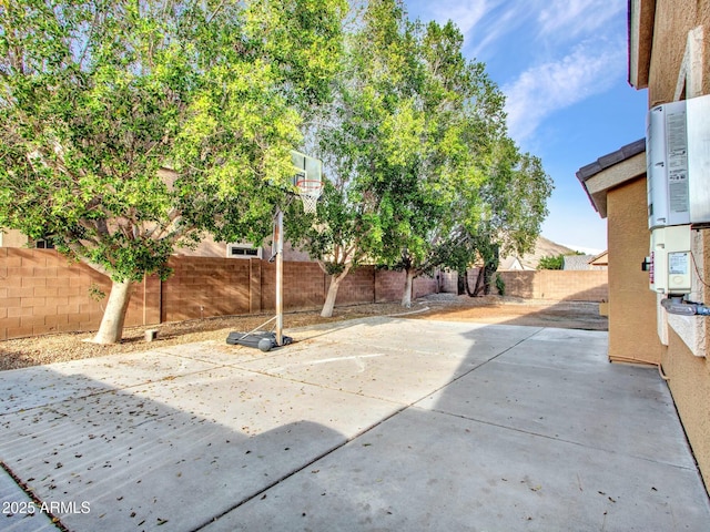 view of patio / terrace with a fenced backyard