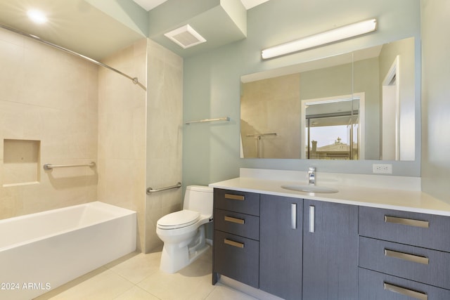 7120 E Kierland Blvd Unit 316, Scottsdale, AZ 85254 - full bath with toilet, tile patterned floors, washtub / shower combination, and vanity