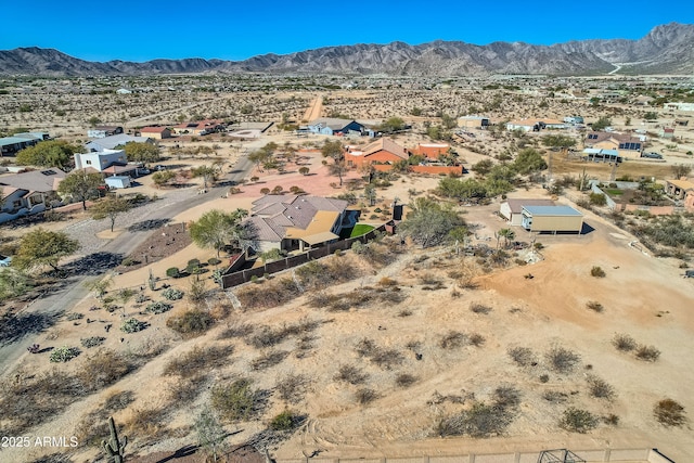20006 W Highland Ave, Litchfield Park, AZ 85340 - birds eye view of property featuring a desert view, a residential view, and a mountain view