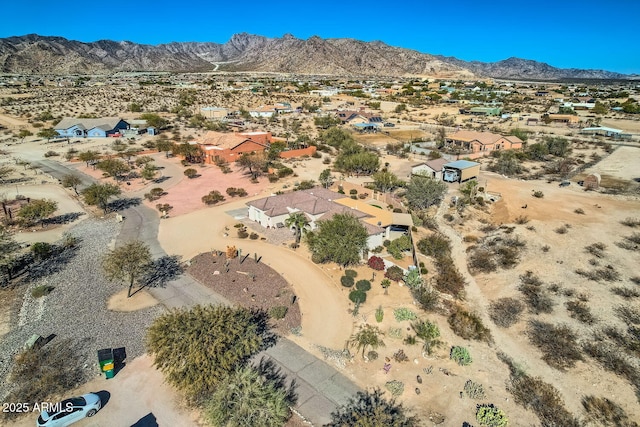 20006 W Highland Ave, Litchfield Park, AZ 85340 - aerial view with view of desert, a mountain view, and a residential view