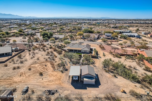 20006 W Highland Ave, Litchfield Park, AZ 85340 - bird's eye view featuring a mountain view, a desert view, and a residential view