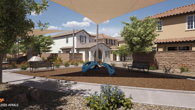 9519 W Catalina Dr, Phoenix, AZ 85037 - view of jungle gym with fence