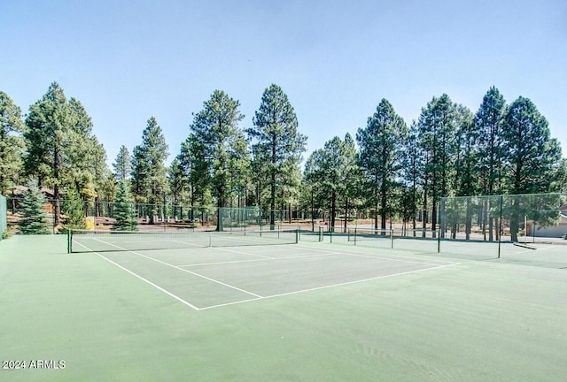 view of tennis court