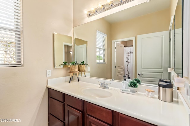 bathroom with vanity