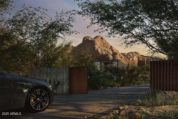 exterior space with a mountain view