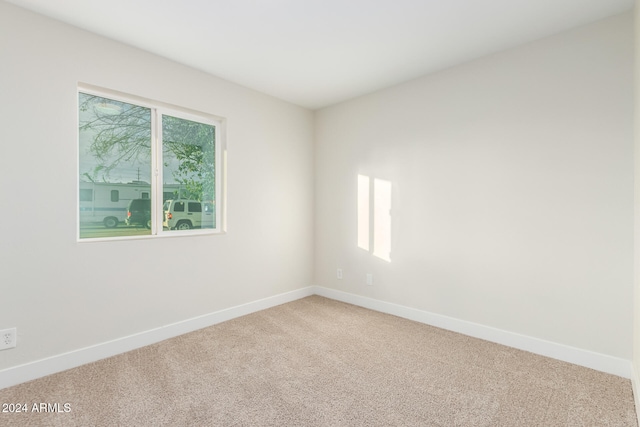 view of carpeted empty room