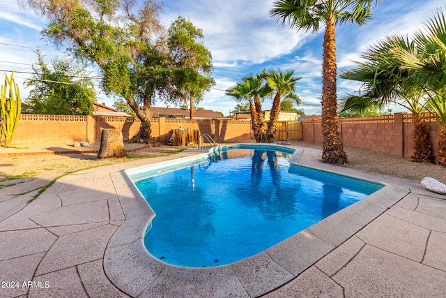 view of pool with a patio