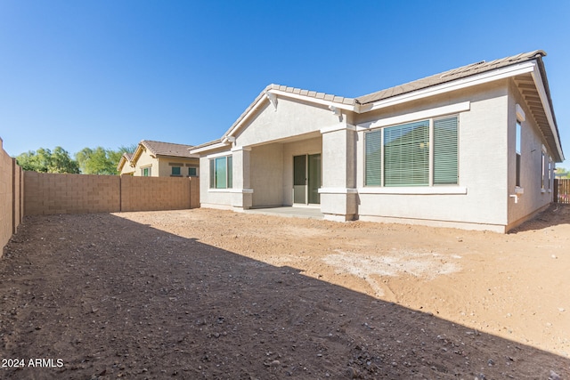 view of back of property