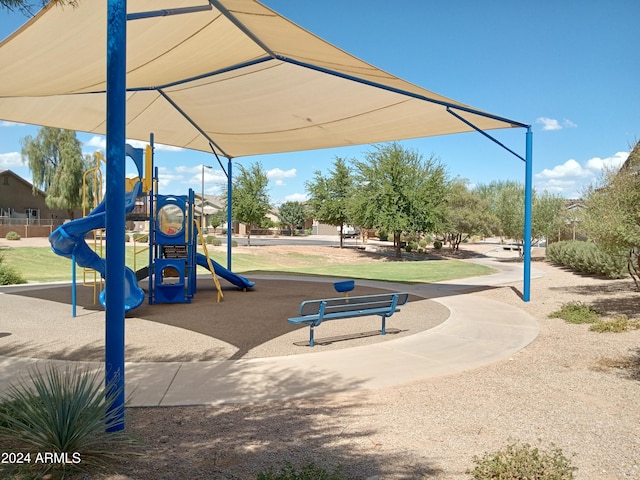 view of jungle gym