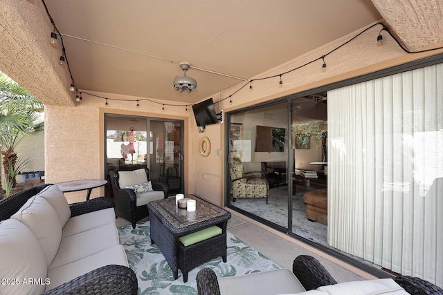 9115 N 101st Way, Scottsdale, AZ 85258 - view of patio / terrace featuring an outdoor living space
