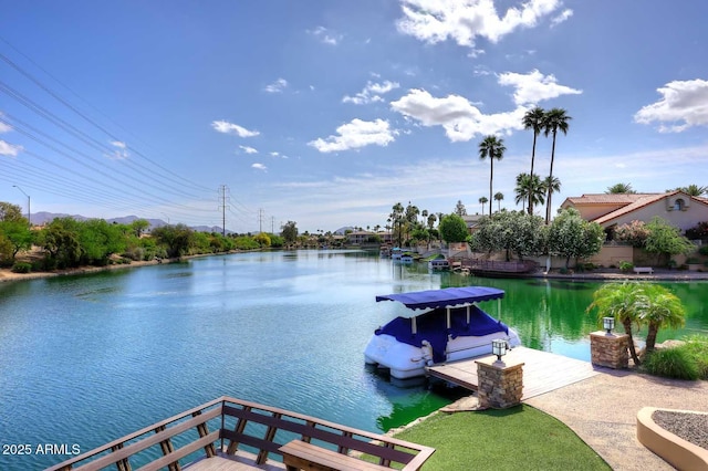 9115 N 101st Way, Scottsdale, AZ 85258 - dock area featuring a water view