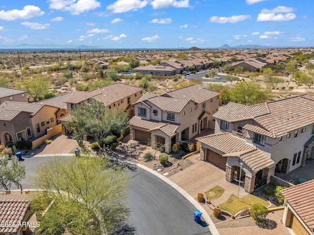 drone / aerial view with a residential view