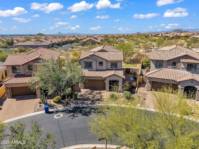aerial view featuring a residential view