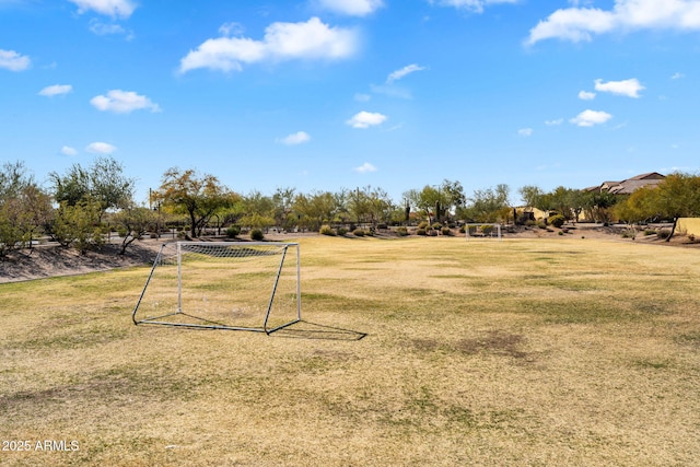view of yard featuring a rural view