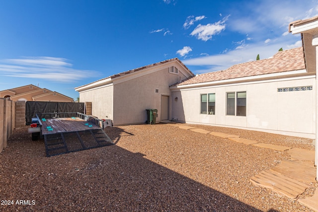 view of rear view of property