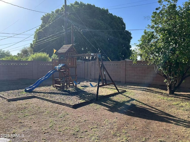 344 E Aepli Dr, Tempe, AZ 85282 - view of jungle gym featuring a fenced backyard